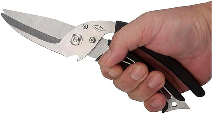 Kitchen Poultry Shears, Anti-Slip Handle and Safety Lock, Poultry Scissors for Meat, Chicken, Bone, Turkey, Fish Vegetable Cutting (ABS Handle)