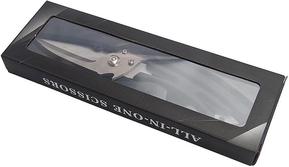 Kitchen Poultry Shears, Anti-Slip Handle and Safety Lock, Poultry Scissors for Meat, Chicken, Bone, Turkey, Fish Vegetable Cutting (ABS Handle)