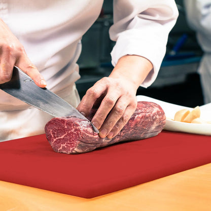 4-Pack NSF Certified Polysafe Cutting Boards with Handle, 11 x 14.5 Inches, Reversible Kitchen Cutting Board, Assorted Colors