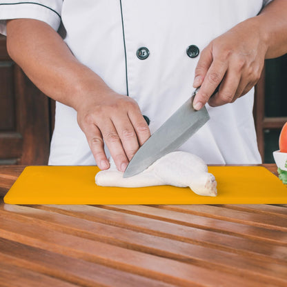 4-Pack NSF Certified Polysafe Cutting Boards with Handle, 11 x 14.5 Inches, Reversible Kitchen Cutting Board, Assorted Colors