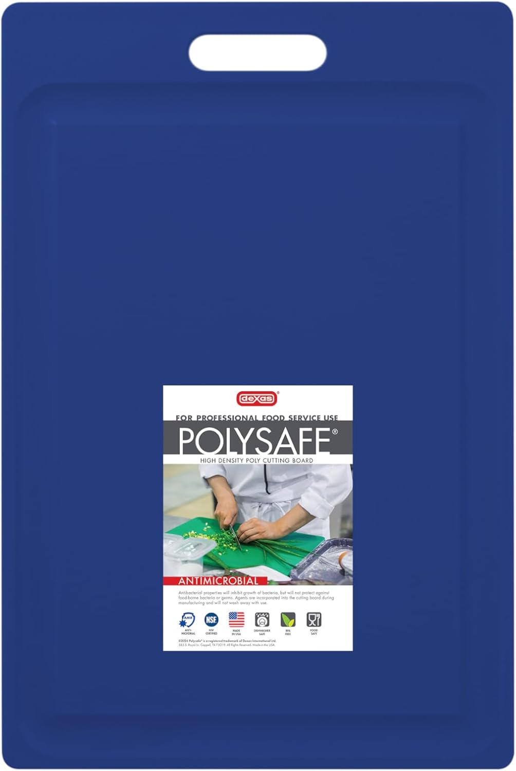 4-Pack NSF Certified Polysafe Cutting Boards with Handle, 11 x 14.5 Inches, Reversible Kitchen Cutting Board, Assorted Colors