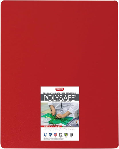 4-Pack NSF Certified Polysafe Cutting Boards with Handle, 11 x 14.5 Inches, Reversible Kitchen Cutting Board, Assorted Colors