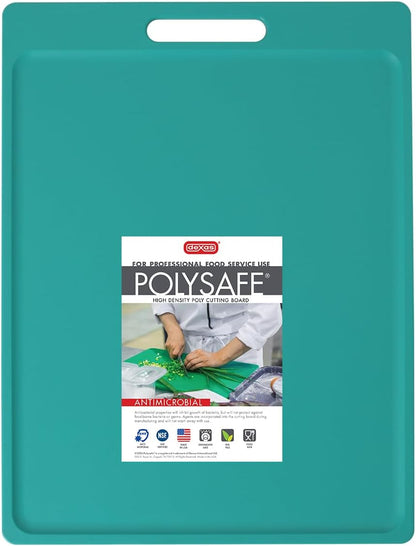 4-Pack NSF Certified Polysafe Cutting Boards with Handle, 11 x 14.5 Inches, Reversible Kitchen Cutting Board, Assorted Colors
