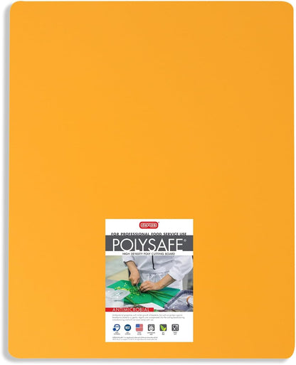 4-Pack NSF Certified Polysafe Cutting Boards with Handle, 11 x 14.5 Inches, Reversible Kitchen Cutting Board, Assorted Colors