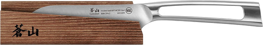 Cangshan TN1 Series 1021905 Swedish 14C28N Steel Forged 5-Inch Santoku Knife and Wood Sheath Set