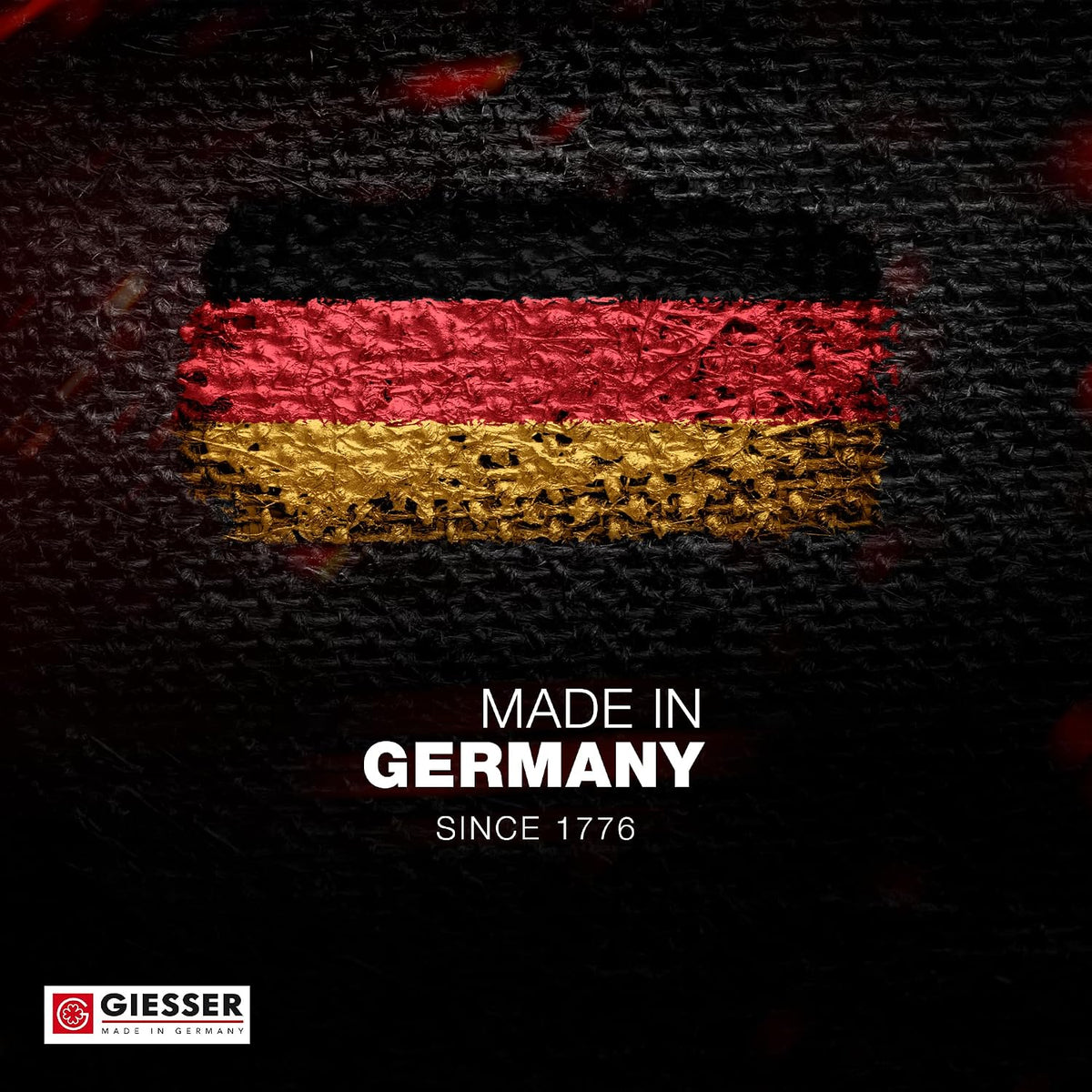 Giesser since 1776, Made in Germany, Sharpening Steel 10 inch - Honing Steel, PremiumCut, Spicy Orange