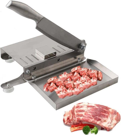 Manual Meat Cutter Machine Biltong Slicer Rib Chicken Cutting Machine Chinese Medicine Beef Jerky Slicer Stainless Sliver ZGD-PQPQ-001@TPUSEK06 0 | Chinese Medicine Beef Jerky Rib Slicer Stainless Steel Hand Herbal Shaver for Fruit Vegetables Salami Ham
