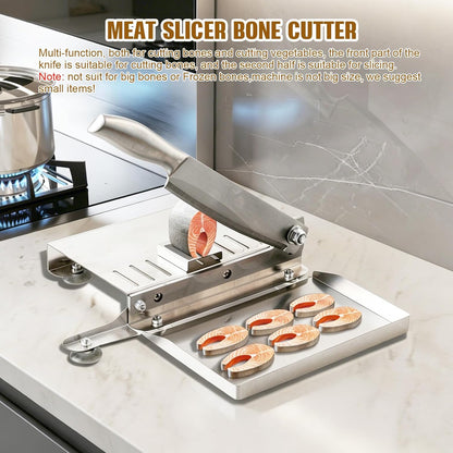 Manual Meat Cutter Machine Biltong Slicer Rib Chicken Cutting Machine Chinese Medicine Beef Jerky Slicer Stainless Sliver ZGD-PQPQ-001@TPUSEK06 0 | Chinese Medicine Beef Jerky Rib Slicer Stainless Steel Hand Herbal Shaver for Fruit Vegetables Salami Ham