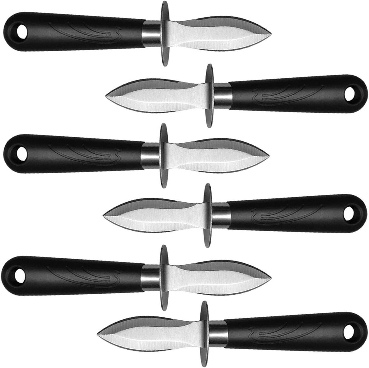 Oyster Shucking Knife 3PCS Stainless Steel Oyster Shucker Set with Non-Slip Handle Opener for Shellfish
