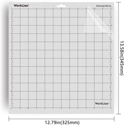 Cutting mat 12x12 Compatible With Silhouette Cameo 4/5/3/2/1(6 mats-4 Standard Adhesive,1Light Adhesive, 1Strong Adhesive) Adhesive Cutting Mat for Crafts, Quilting, Sewing, Scrapbooking and All Arts