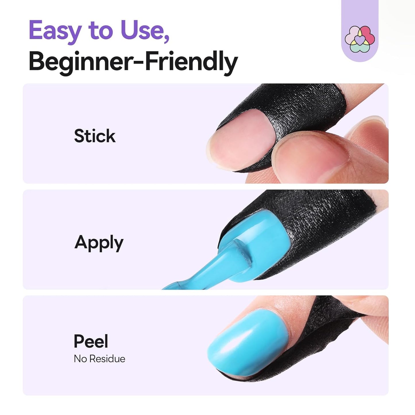 Nail Polish Protector for Fingers: 100PCS U V Protection U-Shaped Nail Protector Cuticle Protector for Nails Painting Peel Off Nails Tape for Airbrush Gel Polish Nail Art