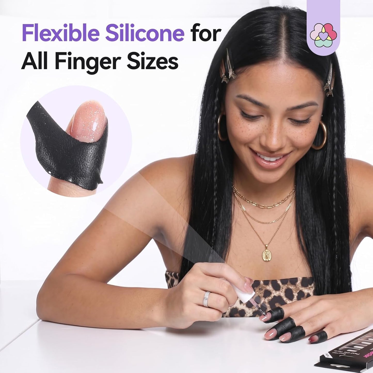 Nail Polish Protector for Fingers: 100PCS U V Protection U-Shaped Nail Protector Cuticle Protector for Nails Painting Peel Off Nails Tape for Airbrush Gel Polish Nail Art