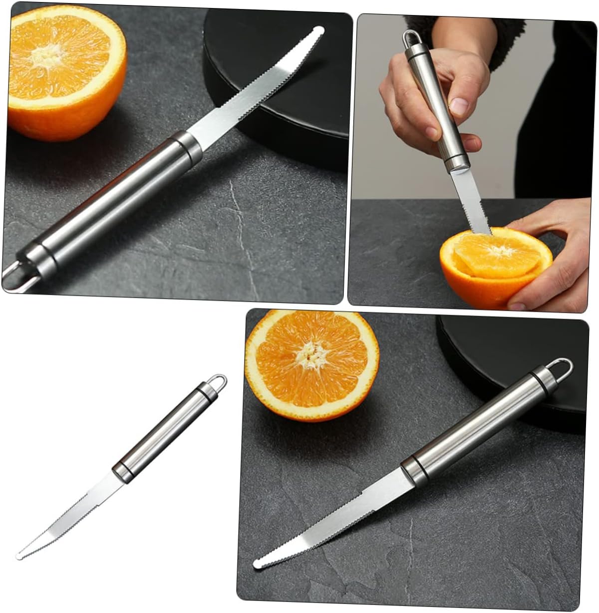 Stainless Steel Orange Peeler Tool Multi-functional Grapefruit Knife Household Fruit Peeler for Easy Slicing and Peeling for Citrus Fruits and Kitchen Use