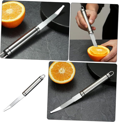 Stainless Steel Orange Peeler Tool Multi-functional Grapefruit Knife Household Fruit Peeler for Easy Slicing and Peeling for Citrus Fruits and Kitchen Use