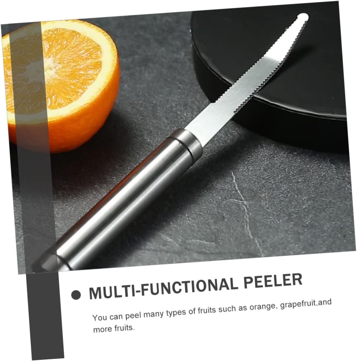 Stainless Steel Orange Peeler Tool Multi-functional Grapefruit Knife Household Fruit Peeler for Easy Slicing and Peeling for Citrus Fruits and Kitchen Use