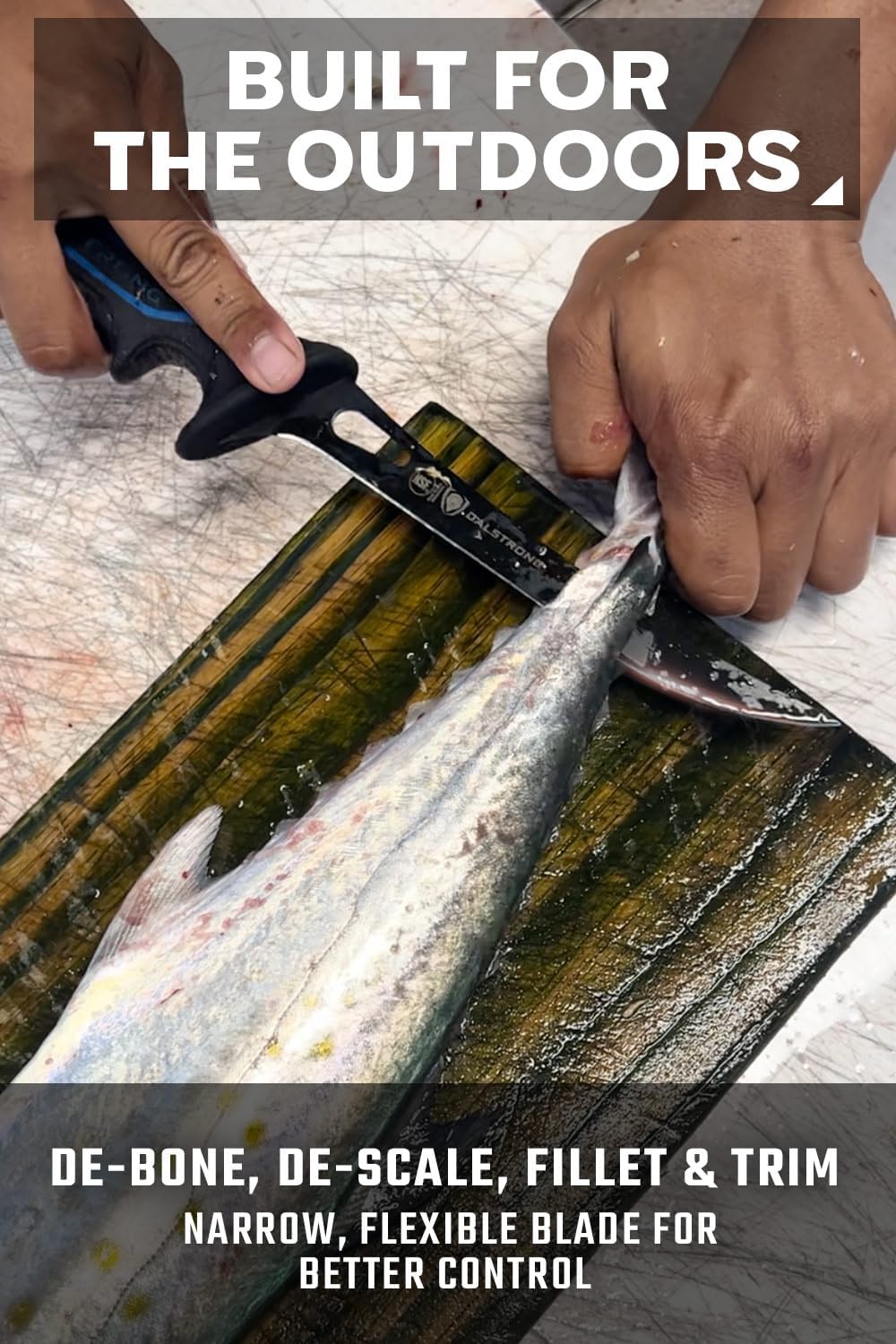 8" Chef Knife - TiN-Coated 7CR17MOV Steel