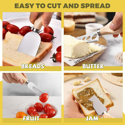 Charcuterie Boards Accessories Charcuterie Utensils Cheese Butter Spreader Knife Set Small Serving Tongs Forks and Spoons Dipping Bowls Honey Dippers Toothpick Flags for Party Platter Making