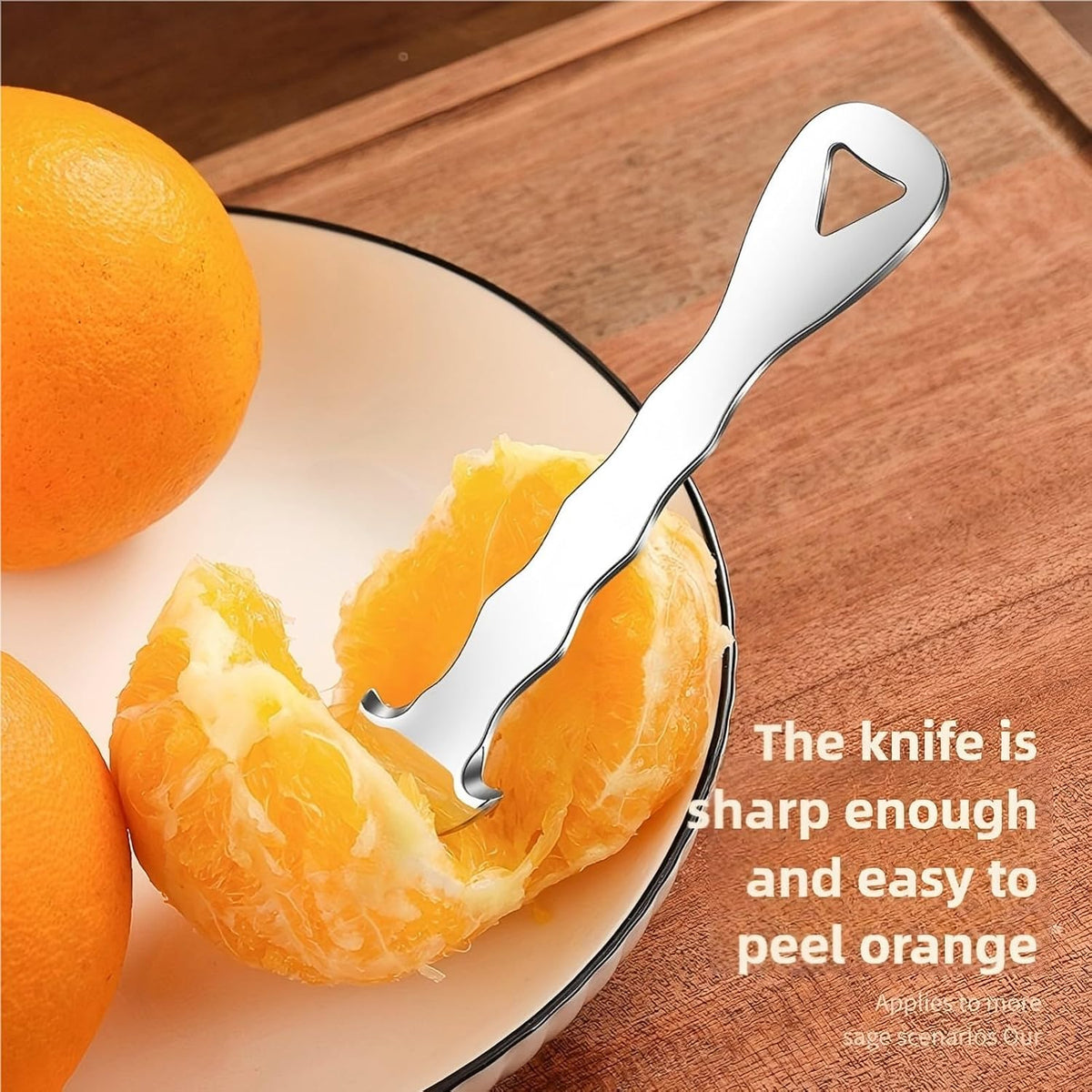 Orange Peeler Tool & Citrus Peeler- 304 Stainless Steel Fruit Peeler for Oranges, Grapefruits, Lemons | Ergonomic Safe Cutter & Slicer, Easy Peel Skin Remover