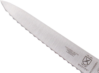 Millennia Colors Stainless Steel Bread Knife 10-Inch Wavy Edge Wide, Gray - Colors A