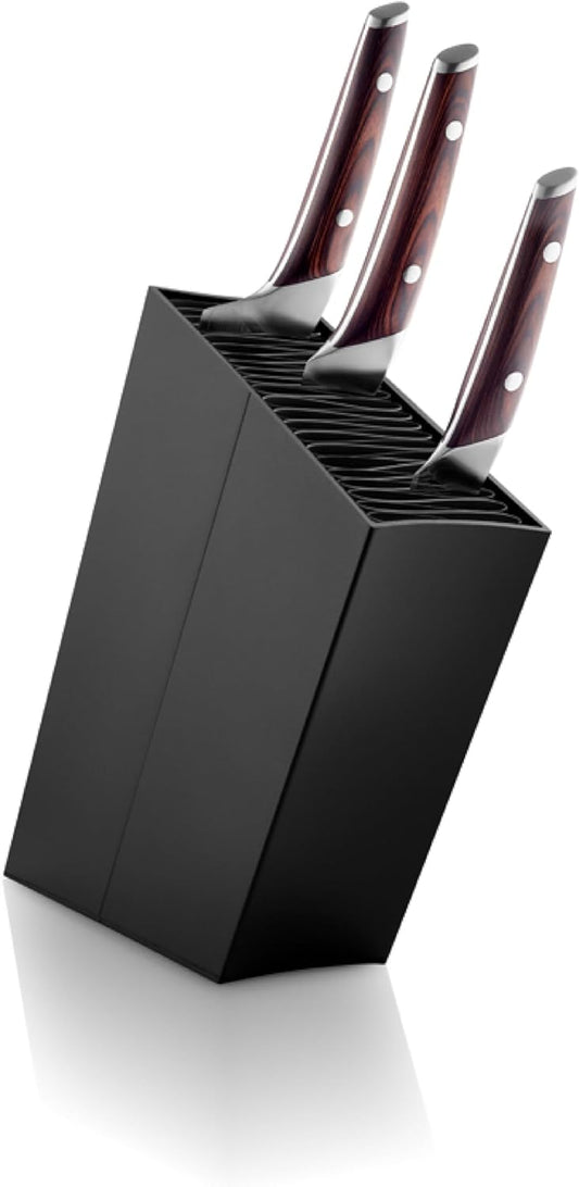 Angled Aluminum Knife Stand | Holds up to 20 knives (Sold Separatly) | Easy to Clean | Danish Design, Functionality & Quality | Black