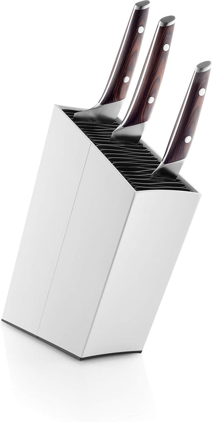 Angled Aluminum Knife Stand | Holds up to 20 knives (Sold Separatly) | Easy to Clean | Danish Design, Functionality & Quality | Black