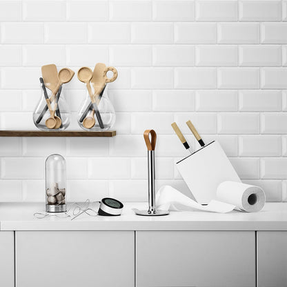 Angled Aluminum Knife Stand | Holds up to 20 knives (Sold Separatly) | Easy to Clean | Danish Design, Functionality & Quality | Black