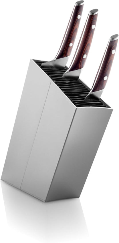 Angled Aluminum Knife Stand | Holds up to 20 knives (Sold Separatly) | Easy to Clean | Danish Design, Functionality & Quality | Black