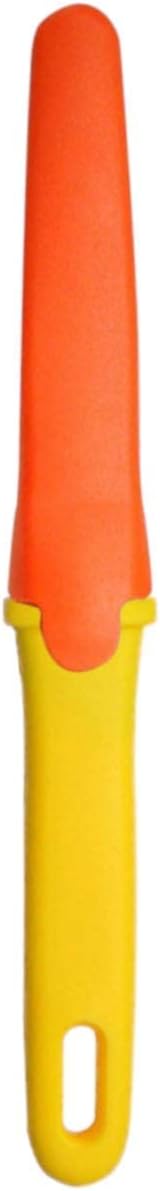 Cardboard Cutter with Sheath - 7.5" Box Opener Utility Knife with Non-Stick Coated Blade for Breaking Down Boxes & Opening Packages - Made in Japan, Yellow