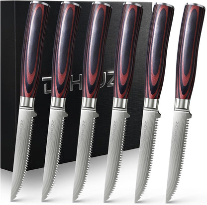 8 Inch Chef Knife, High Carbon Stainless Steel - Ultra Sharp Kitchen Gyutou Knife for Slicing Meat, Dicing Vegetables and Daily Meal Prep, Ergonomic Handle with Sheath, Gift Box