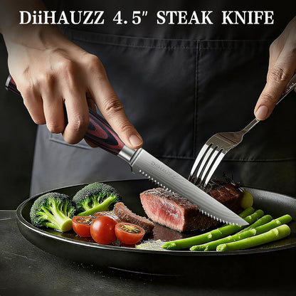 8 Inch Chef Knife, High Carbon Stainless Steel - Ultra Sharp Kitchen Gyutou Knife for Slicing Meat, Dicing Vegetables and Daily Meal Prep, Ergonomic Handle with Sheath, Gift Box