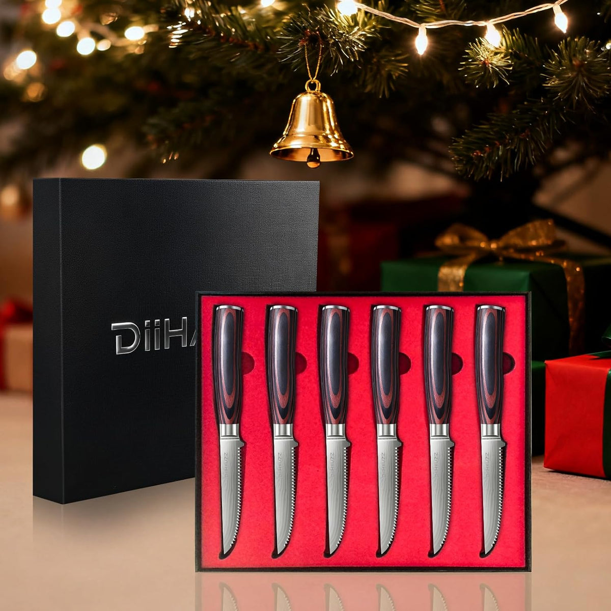 8 Inch Chef Knife, High Carbon Stainless Steel - Ultra Sharp Kitchen Gyutou Knife for Slicing Meat, Dicing Vegetables and Daily Meal Prep, Ergonomic Handle with Sheath, Gift Box