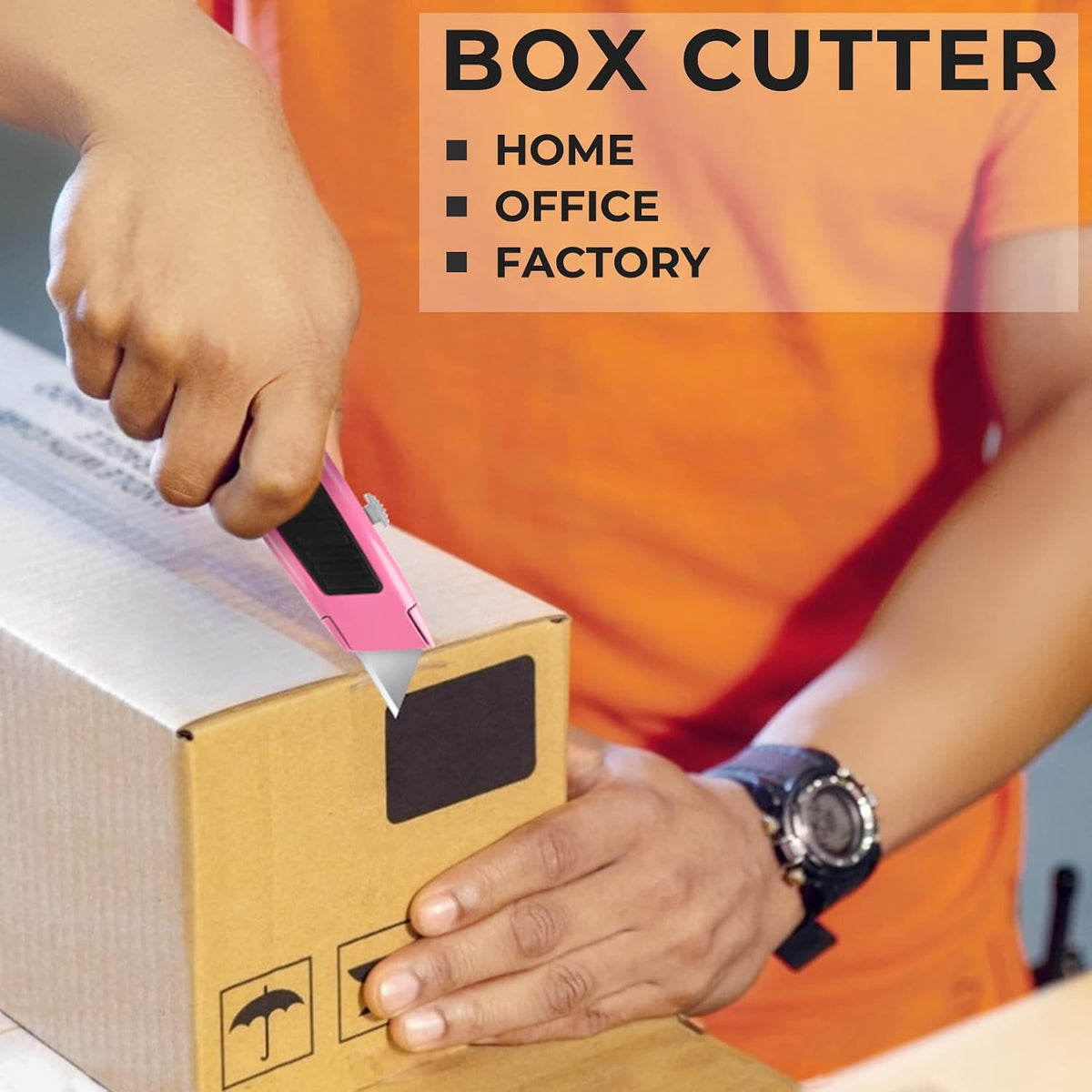 Box Cutter, Pink Utility Knife, Razor Knife, Box Opener