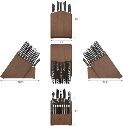 Cangshan OLYMPUS Series 36-Piece Block Set, Forged German Steel, Black, 505545