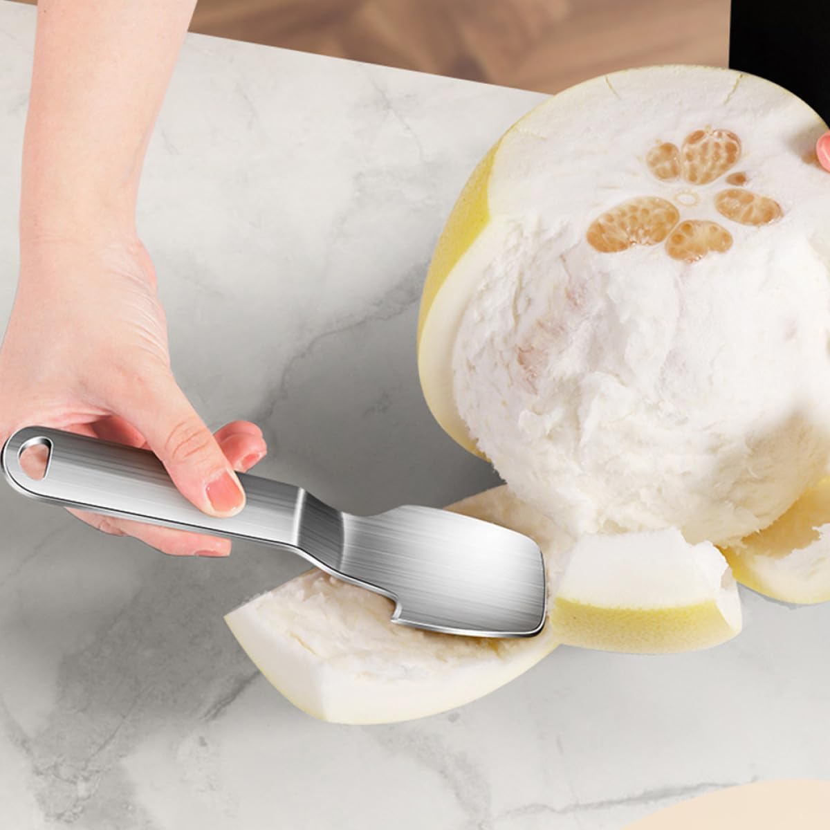 304 Stainless Steel Citrus Peeler Fruit Opener Multifunctional Grapefruit Knife Kitchen Gadget for Home and Hotel Use