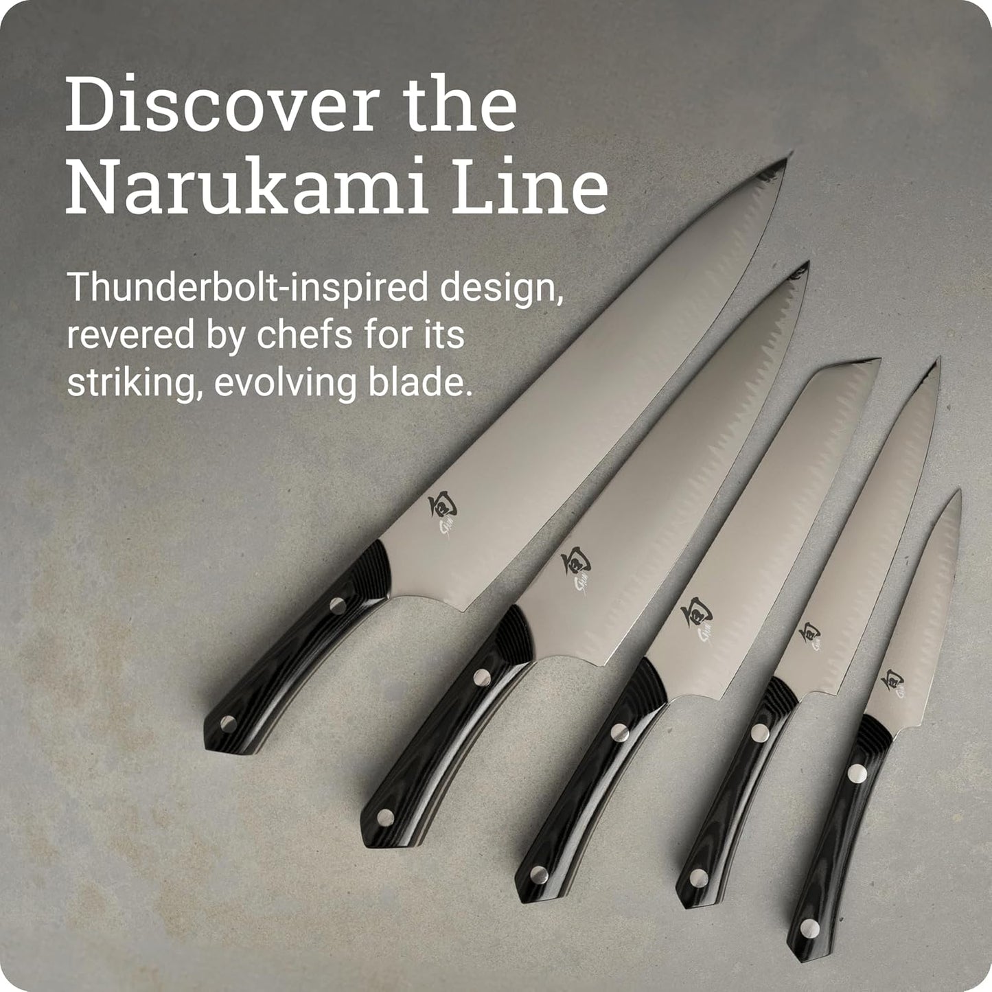 Narukami 8" Chef's Knife | Handcrafted Japanese Kitchen Knife, Blue II Carbon Steel Core and San Mai Stainless Steel Cladding, Micarta Handle