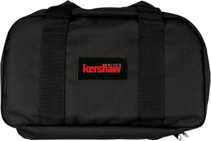 Kershaw Knife Storage Bag, Black | 18-Blade Capacity, Removable 8-Pocket Center Section, Durable Nylon Material, Knife Bag for EDC, Outdoor, Kitchen, and More