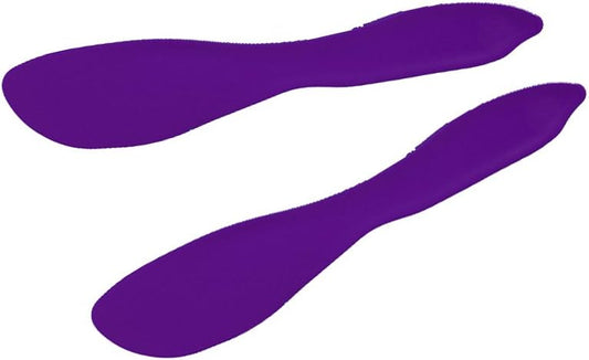 Multi Purpose Spreaders | Versatile Butter Knife for Soft Cheese or Frosting | Safe for Kids | BPA-Free and Dishwasher-Safe | Set of 2 Spreaders Each | Made in Sweden | Purple