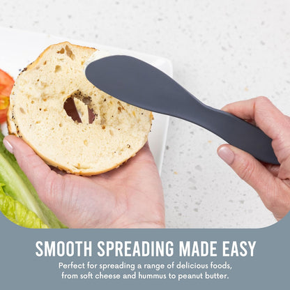 Multi Purpose Spreaders | Versatile Butter Knife for Soft Cheese or Frosting | Safe for Kids | BPA-Free and Dishwasher-Safe | Set of 2 Spreaders Each | Made in Sweden | Purple