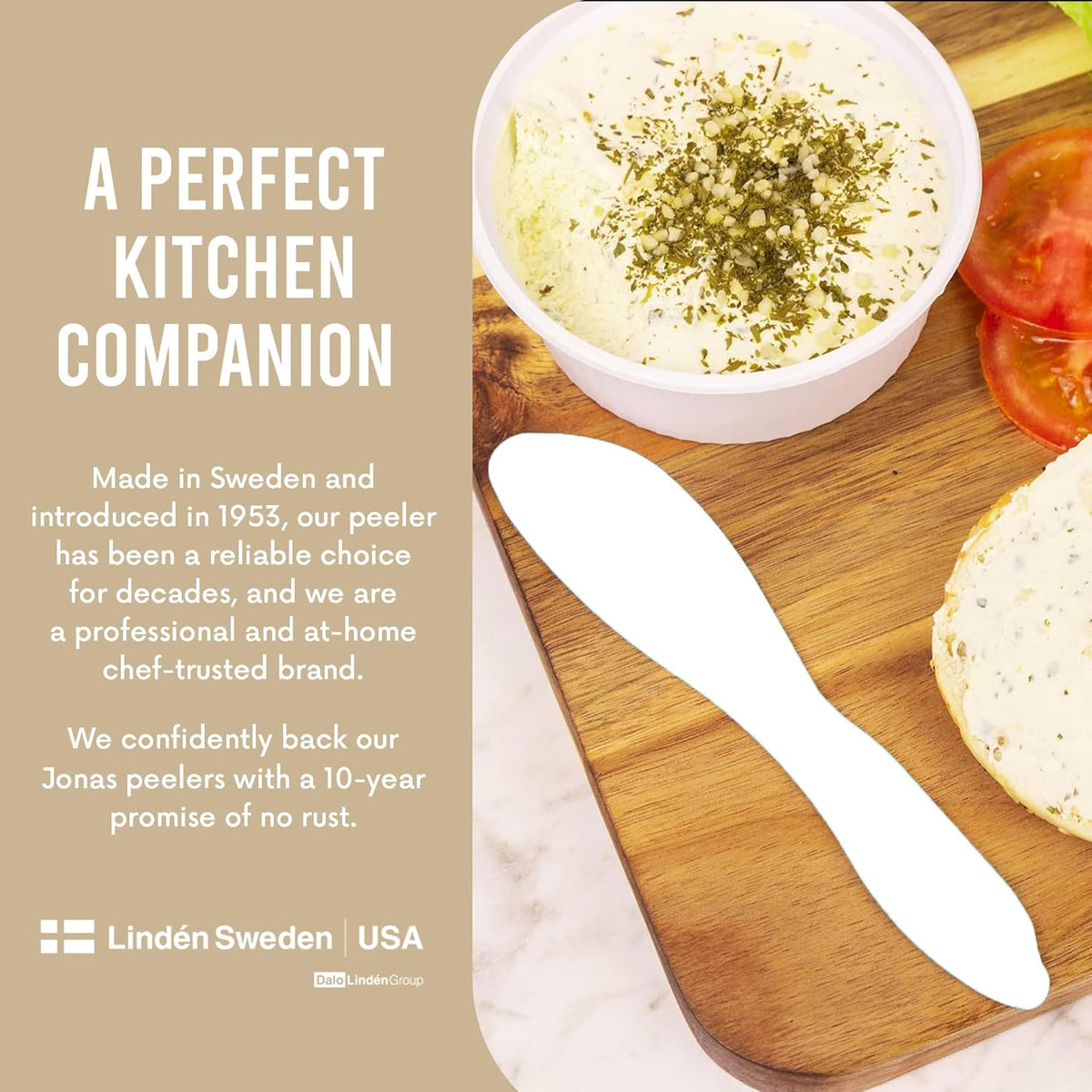 Multi Purpose Spreaders | Versatile Butter Knife for Soft Cheese or Frosting | Safe for Kids | BPA-Free and Dishwasher-Safe | Set of 2 Spreaders Each | Made in Sweden | Purple