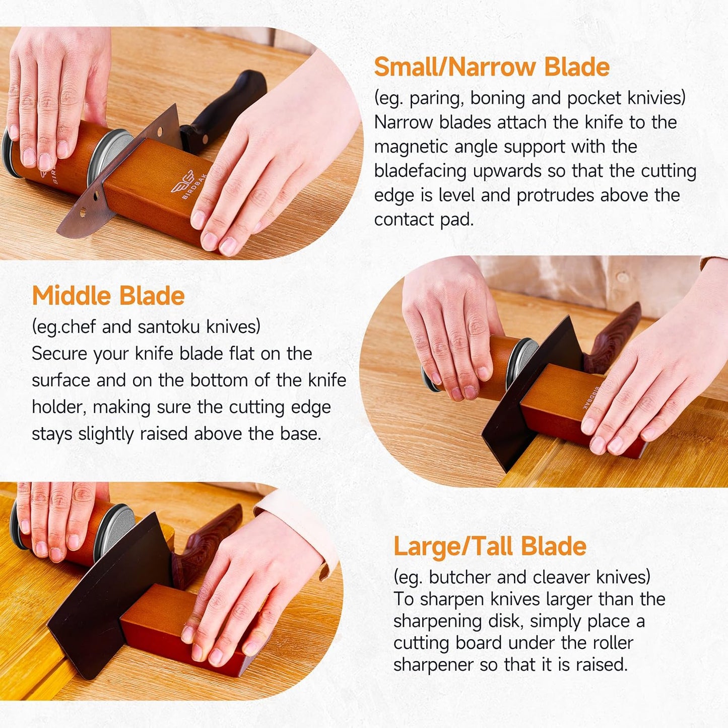 The Original Premium Rolling Knife Sharpener Kit - Ultimate Knife Sharpening Solution - With Diamonds and Ceramic for Steel of Any Hardness, Knife Sharpener 15 and 20 degree For Kitchen Knives