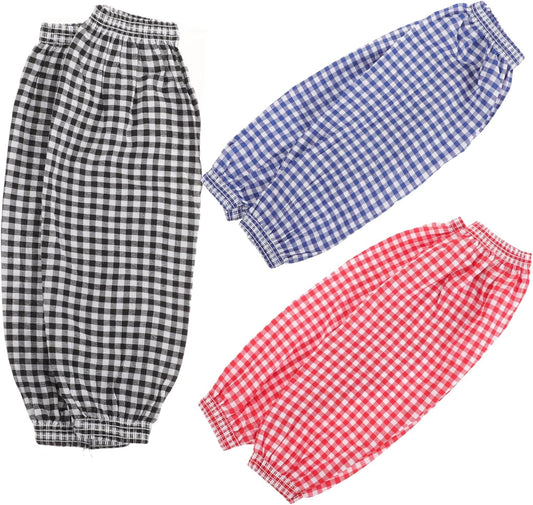 Arm Guards 3 Pack Cut Resistant Sleeves Kitchen Office Cleaning Oilproof Oversleeves Plaid Fabric