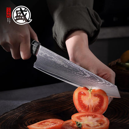 7 Inch Japanese Kiritsuke Chef Knife HAP40 Damascus