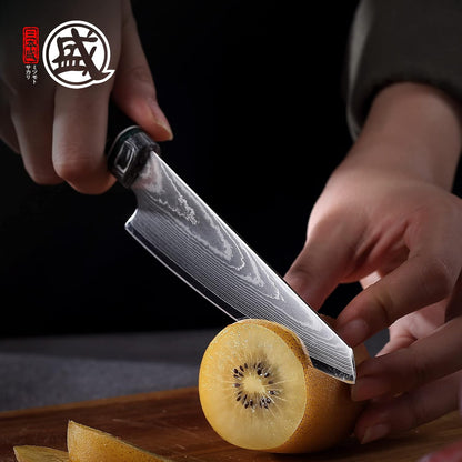 7 Inch Japanese Kiritsuke Chef Knife HAP40 Damascus