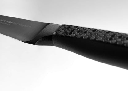 Wüsthof Performer 7" Hollow Edge Santoku Knife, Black