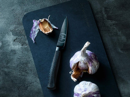 Wüsthof Performer 7" Hollow Edge Santoku Knife, Black