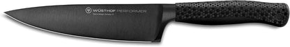 Wüsthof Performer 7" Hollow Edge Santoku Knife, Black