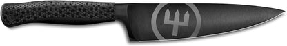 Wüsthof Performer 7" Hollow Edge Santoku Knife, Black