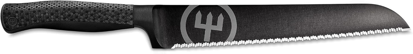 Wüsthof Performer 7" Hollow Edge Santoku Knife, Black