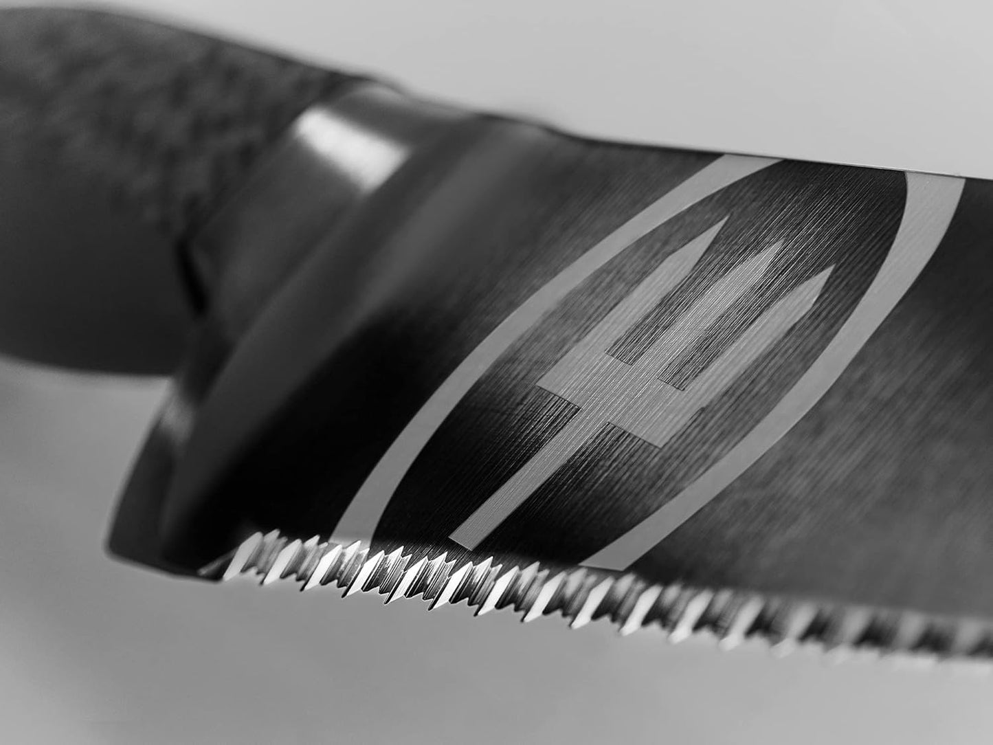Wüsthof Performer 7" Hollow Edge Santoku Knife, Black