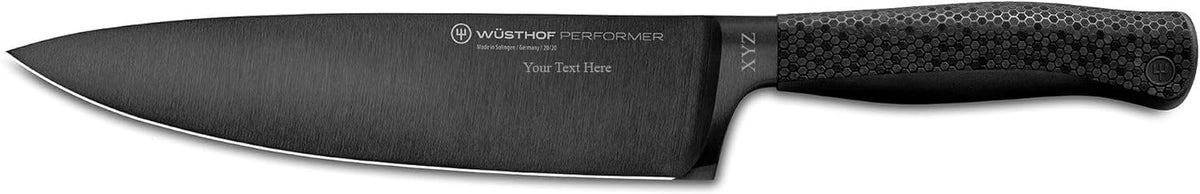 Wüsthof Performer 7" Hollow Edge Santoku Knife, Black